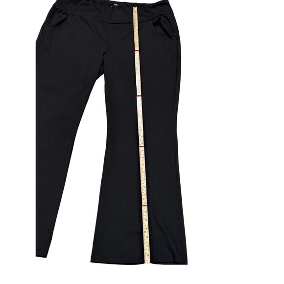 Black Flared Womens Active Pants 3XL Polyester/Elastane Blend With Pockets - Picture 4 of 8